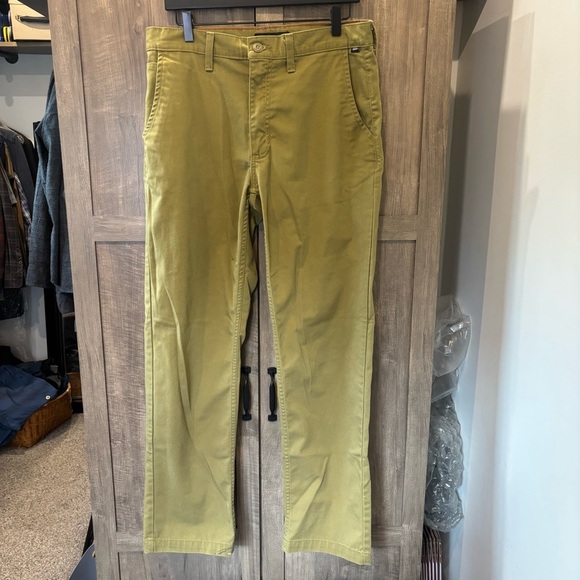 Vans authentic chino pants size 32 olive green khaki relaxed fit - Picture 1 of 10